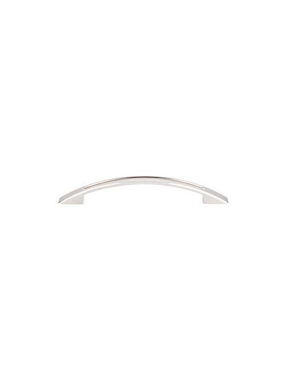 Tango Cut-Out Cabinet Pull - 5 1/16 inch Center-to-Center in Polished Nickel.